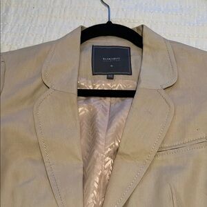 Elegant Beige Women's Blazer by Talbots